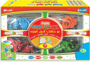 مجموعة الحروف العربية الممغنطة مع بطاقات الجمل الملونة