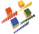 مجموعة اسطوانات ذات مقبض 4 قطع ملونة